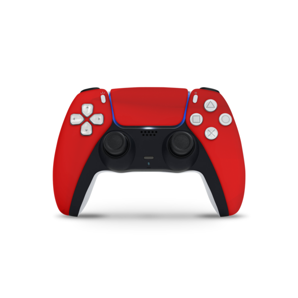 Custom Fury Red PS5 DualSense Controller Skin